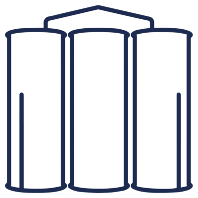 GNC Icon - Silos - Navy Blue