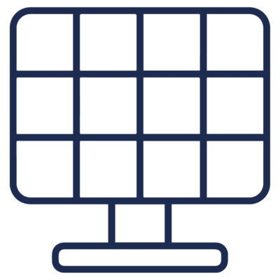 GNC Icon - Solar Panel - Navy Blue