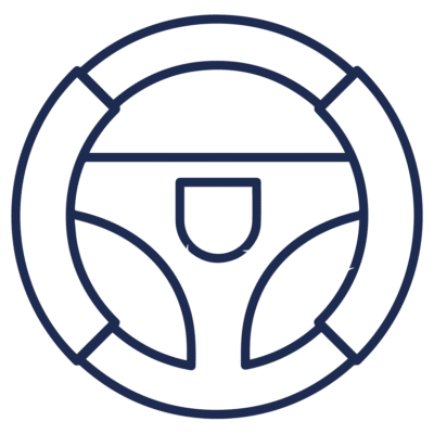 GNC Icon - Steering Wheel - Navy Blue