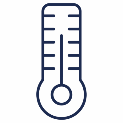 GNC Icon - Thermometer - Navy Blue
