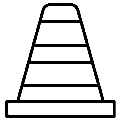 GNC Icon - Traffic Cone - Dark Grey