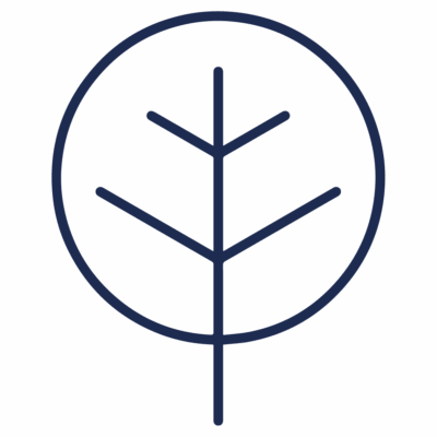 GNC Icon - Tree - Navy Blue