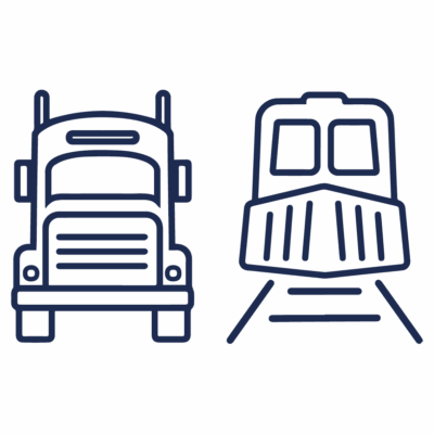 GNC Icon - Truck and Train - Navy Blue