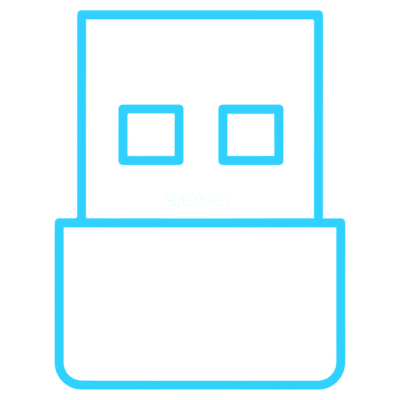 GNC Icon - USB - Light Blue