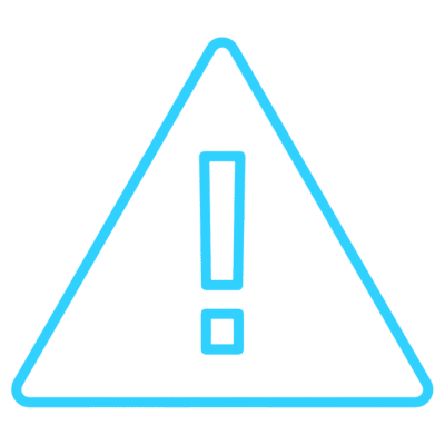 GNC Icon - Warning Sign - Light Blue