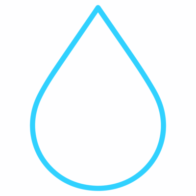 GNC Icon - Water Droplet - Light Blue