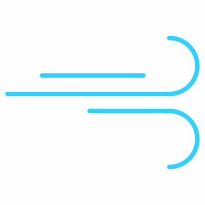 GNC Icon - Wind - Light Blue