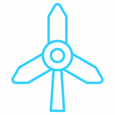 GNC Icon - Windmill - Light Blue