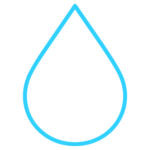 GNC Icon - Water Droplet - Light Blue