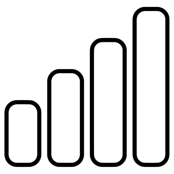 GNC Icon - Bar Graph - Dark Grey
