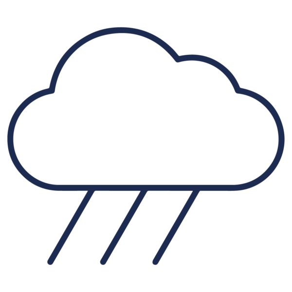 GNC Icon - Rain Cloud - Navy Blue
