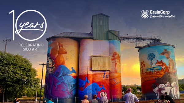 GrainCorp Teams Backgrounds - Celebrating 10 years of silo art Quirindi option 1