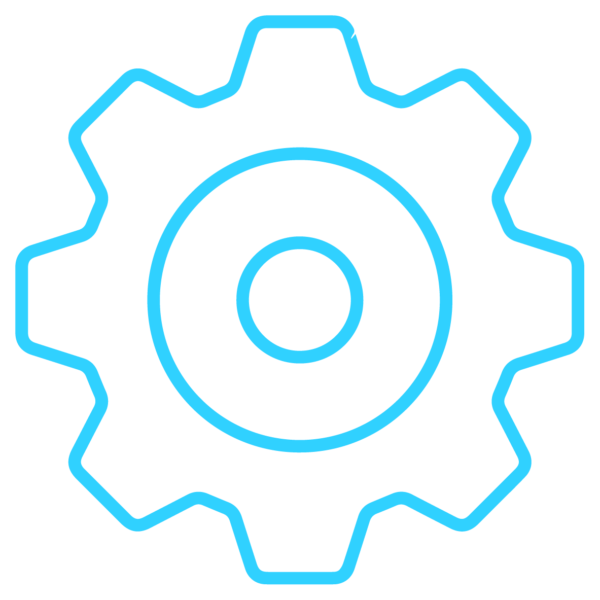 GNC Icon - Cog - Light Blue