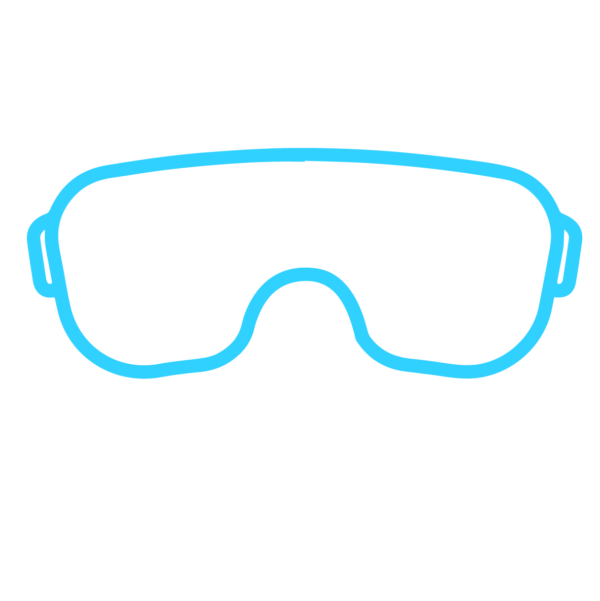 GNC Icon - Safety Goggles - Light Blue