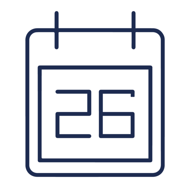GNC Icon - Calendar - Navy Blue