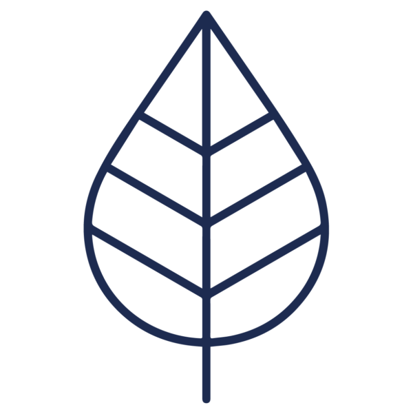 GNC Icon - Leaf - Navy Blue