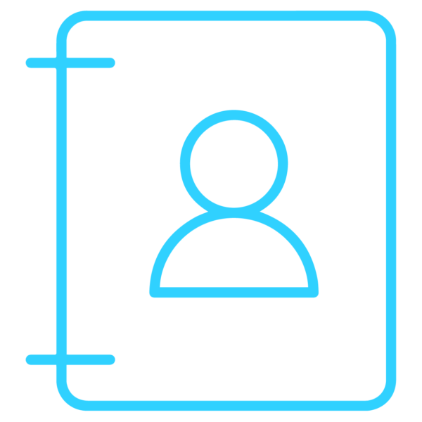 GNC Icon - Contact - Light Blue