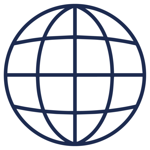 GNC Icon - Globe 2 - Navy Blue