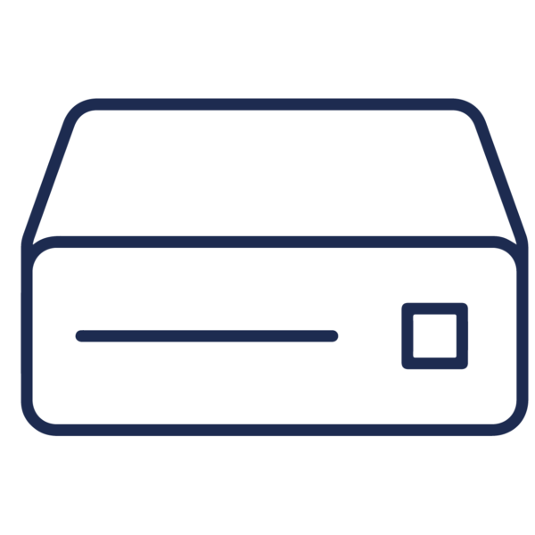 GNC Icon - Hard Drive - Navy Blue