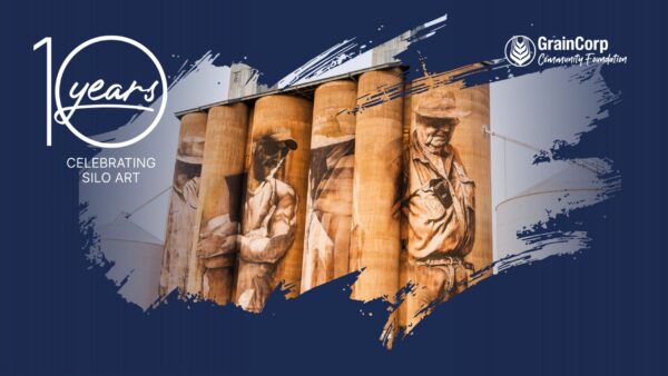GrainCorp Teams Backgrounds - Celebrating 10 years of silo art Brim option 1