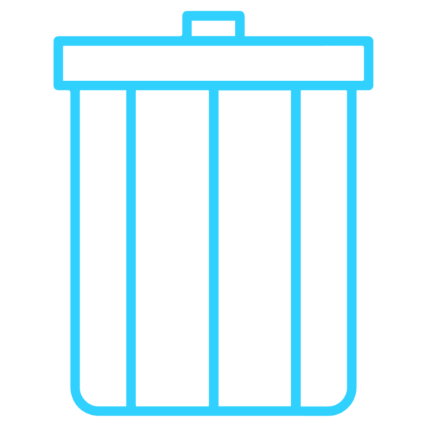 GNC Icon - Trash Size - Light Blue