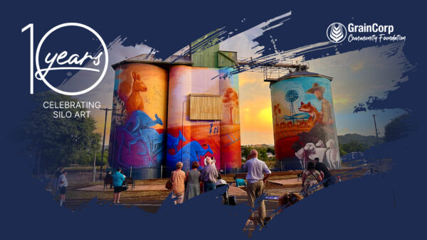 GrainCorp Teams Backgrounds – Celebrating 10 years of silo art Quirindi option 2