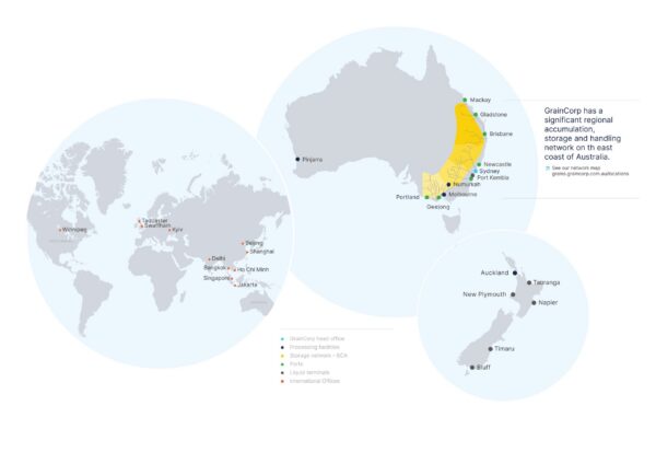 GrainCorp Global Map